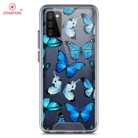 Samsung Galaxy M02s Cover - O'Nation Butterfly Dreams Series - 9 Designs - Clear Phone Case - Soft Silicon Borders