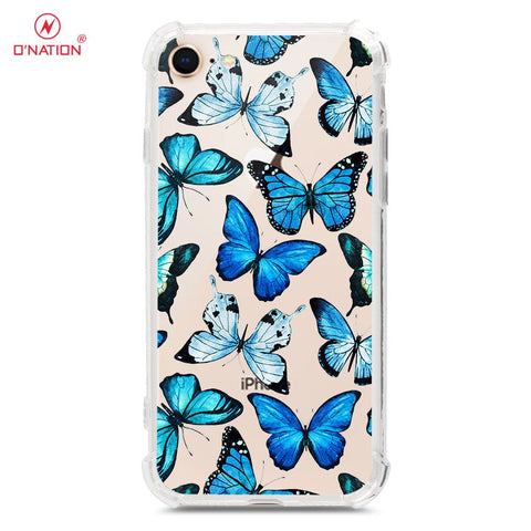 iPhone SE 2022 Cover - O'Nation Butterfly Dreams Series - 9 Designs - Clear Phone Case - Soft Silicon Borders