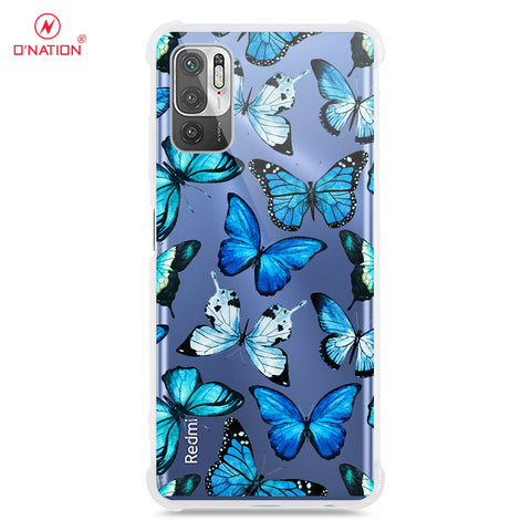 Xiaomi Redmi Note 10 5G Cover - O'Nation Butterfly Dreams Series - 9 Designs - Clear Phone Case - Soft Silicon Borders