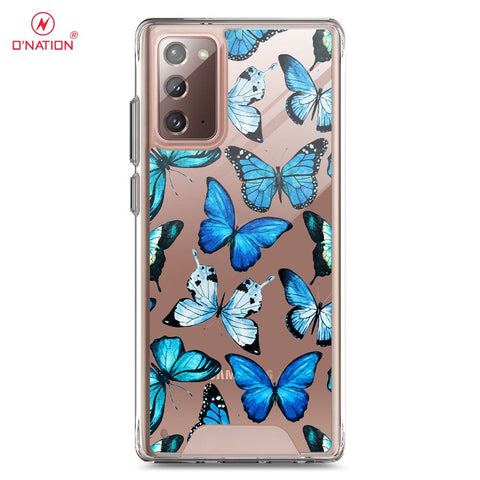 Samsung Galaxy Note 20 Cover - O'Nation Butterfly Dreams Series - 9 Designs - Clear Phone Case - Soft Silicon Bordersx