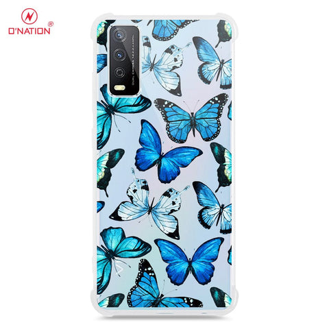 Vivo Y12a Cover - O'Nation Butterfly Dreams Series - 9 Designs - Clear Phone Case - Soft Silicon Borders