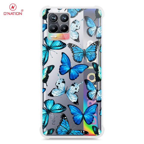 Realme 8 Cover - O'Nation Butterfly Dreams Series - 9 Designs - Clear Phone Case - Soft Silicon Borders