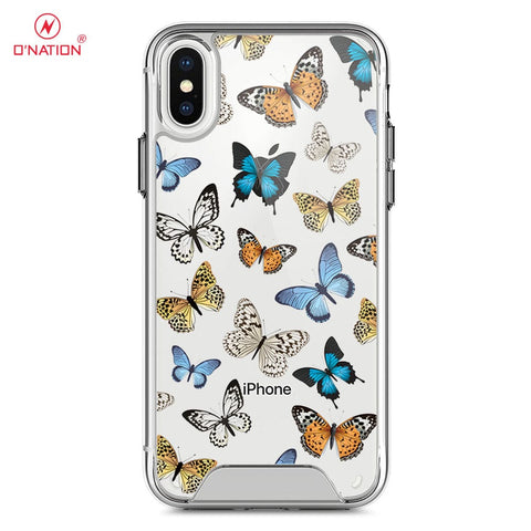 iPhone XS Max Cover -  O'Nation Butterfly Dreams Series - 9 Designs - Clear Phone Case - Soft Silicon Borders