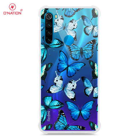 Xiaomi Redmi Note 8 Cover - O'Nation Butterfly Dreams Series - 9 Designs - Clear Phone Case - Soft Silicon Borders