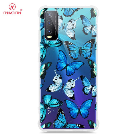 Vivo Y20s Cover - O'Nation Butterfly Dreams Series - 9 Designs - Clear Phone Case - Soft Silicon Borders