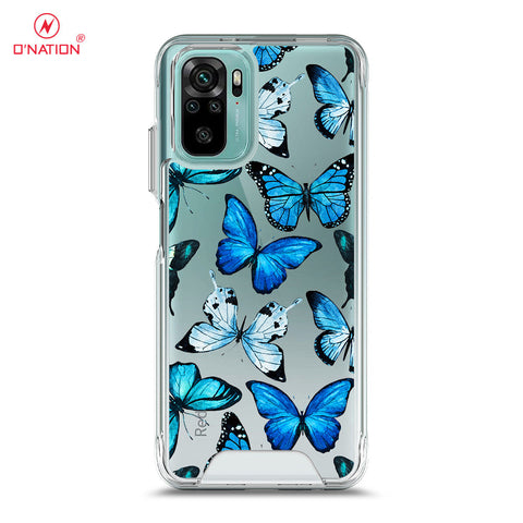 Xiaomi Redmi Note 10S Cover - O'Nation Butterfly Dreams Series - 9 Designs - Clear Phone Case - Soft Silicon Borders