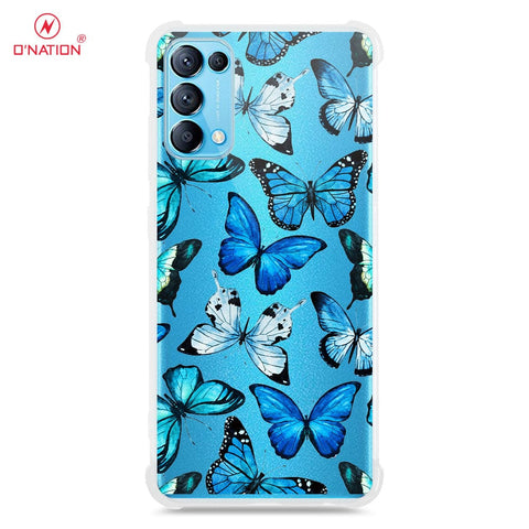 Oppo Reno 5 5G Cover - O'Nation Butterfly Dreams Series - 9 Designs - Clear Phone Case - Soft Silicon Borders