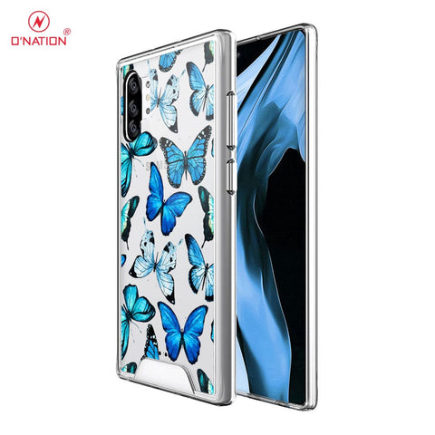 Samsung Galaxy Note 10 Plus Cover - O'Nation Butterfly Dreams Series - 9 Designs - Clear Phone Case - Soft Silicon Borders