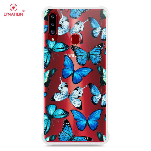 Samsung Galaxy A20s Cover - O'Nation Butterfly Dreams Series - 9 Designs - Clear Phone Case - Soft Silicon Borders