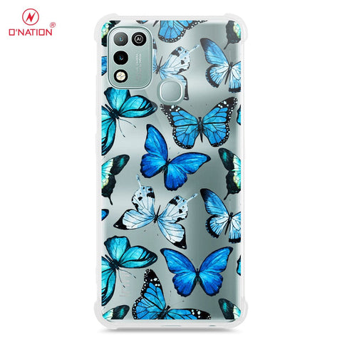 Infinix Hot 10 Play Cover - O'Nation Butterfly Dreams Series - 9 Designs - Clear Phone Case - Soft Silicon Borders