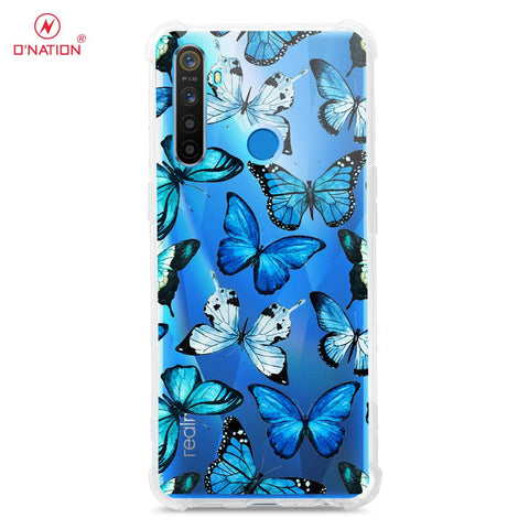 Realme 5 Cover - O'Nation Butterfly Dreams Series - 9 Designs - Clear Phone Case - Soft Silicon Borders