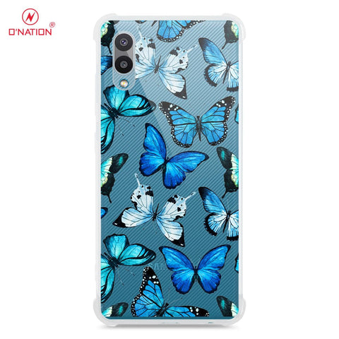 Samsung Galaxy A02 Cover - O'Nation Butterfly Dreams Series - 9 Designs - Clear Phone Case - Soft Silicon Borders