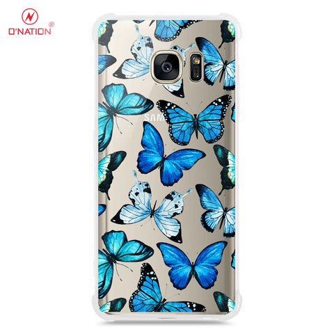 Samsung Galaxy S7 Cover - O'Nation Butterfly Dreams Series - 9 Designs - Clear Phone Case - Soft Silicon Borders