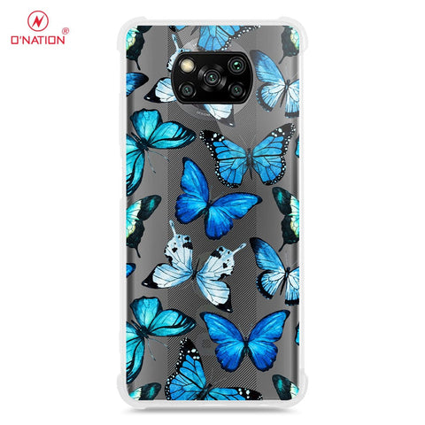 Xiaomi Poco X3 Cover - O'Nation Butterfly Dreams Series - 9 Designs - Clear Phone Case - Soft Silicon Borders