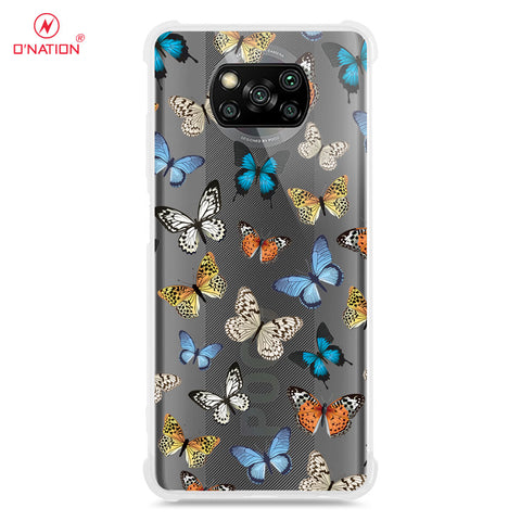 Xiaomi Poco X3 Cover - O'Nation Butterfly Dreams Series - 9 Designs - Clear Phone Case - Soft Silicon Borders