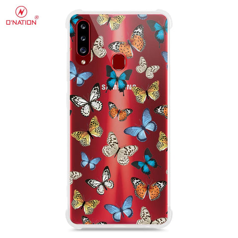 Samsung Galaxy A20s Cover - O'Nation Butterfly Dreams Series - 9 Designs - Clear Phone Case - Soft Silicon Borders