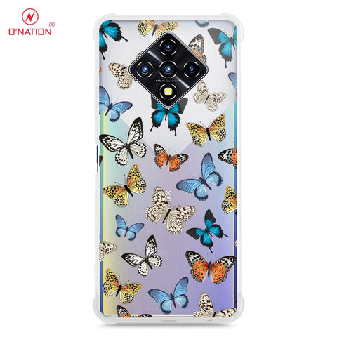 Infinix Zero 8 Cover - O'Nation Butterfly Dreams Series - 9 Designs - Clear Phone Case - Soft Silicon Borders