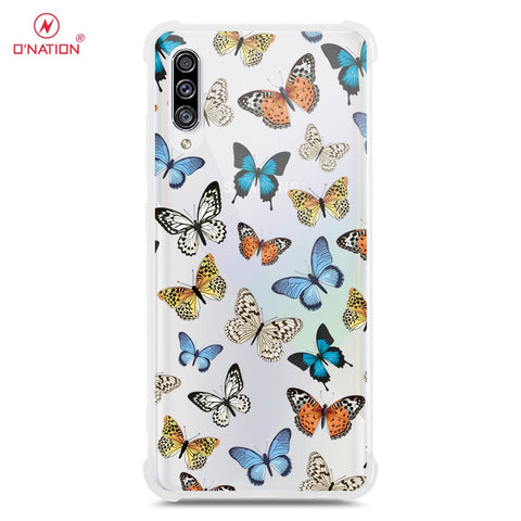 Samsung Galaxy A50 Cover - O'Nation Butterfly Dreams Series - 9 Designs - Clear Phone Case - Soft Silicon Borders