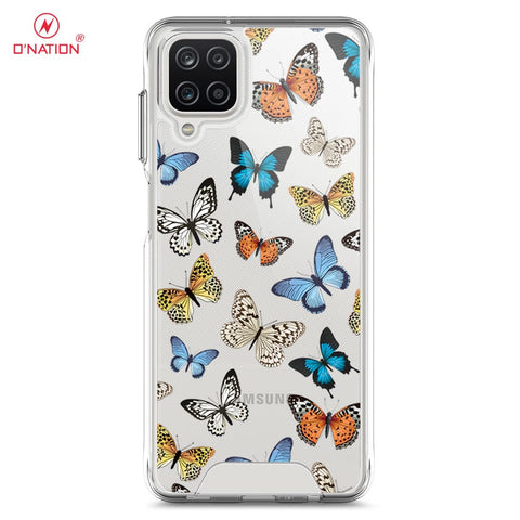 Samsung Galaxy A12 Nacho Cover - O'Nation Butterfly Dreams Series - 9 Designs - Clear Phone Case - Soft Silicon Borders