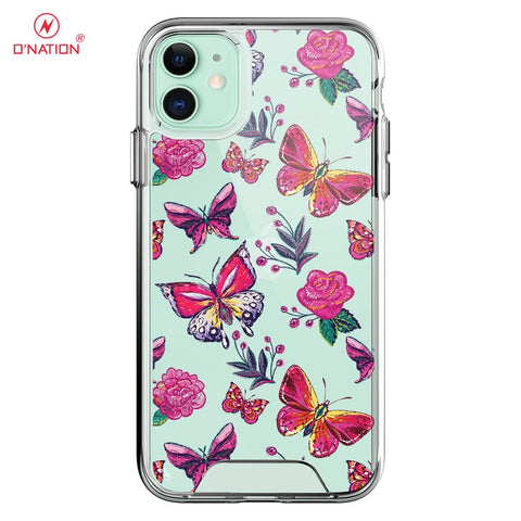 iPhone 11 Cover - O'Nation Butterfly Dreams Series - 9 Designs - Clear Phone Case - Soft Silicon Borders