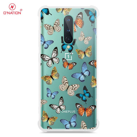 OnePlus 8 4G Cover - O'Nation Butterfly Dreams Series - 9 Designs - Clear Phone Case - Soft Silicon Borders