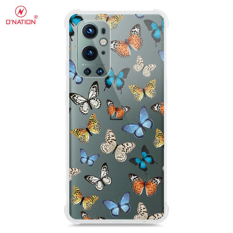 OnePlus 9 Pro Cover - O'Nation Butterfly Dreams Series - 9 Designs - Clear Phone Case - Soft Silicon Borders