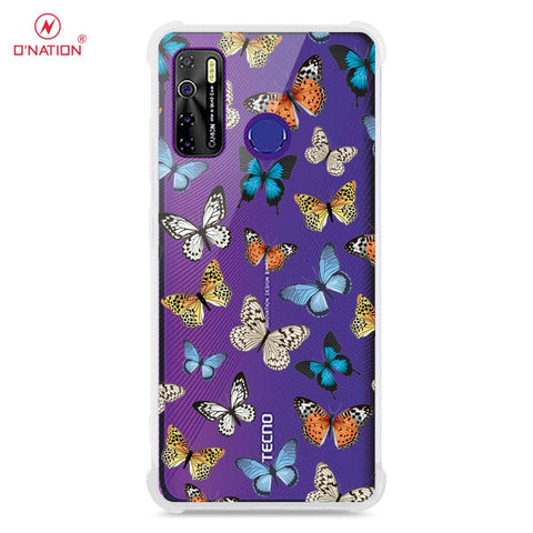 Tecno Spark 5 Cover - O'Nation Butterfly Dreams Series - 9 Designs - Clear Phone Case - Soft Silicon Borders