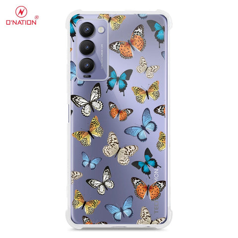 Tecno Camon 18T Cover - O'Nation Butterfly Dreams Series - 9 Designs - Clear Phone Case - Soft Silicon Borders