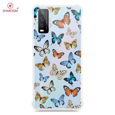 Vivo Y12a Cover - O'Nation Butterfly Dreams Series - 9 Designs - Clear Phone Case - Soft Silicon Borders