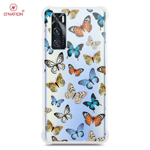 Vivo V20 SE Cover - O'Nation Butterfly Dreams Series - 9 Designs - Clear Phone Case - Soft Silicon Borders