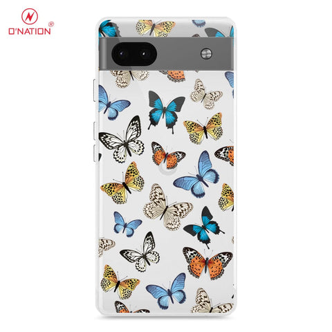 Google Pixel 6a Cover - O'Nation Butterfly Dreams Series - 9 Designs - Clear Phone Case - Soft Silicon Borders