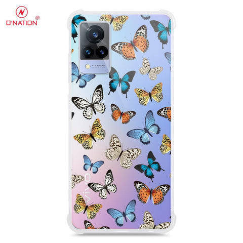 Vivo V21 Cover - O'Nation Butterfly Dreams Series - 9 Designs - Clear Phone Case - Soft Silicon Borders