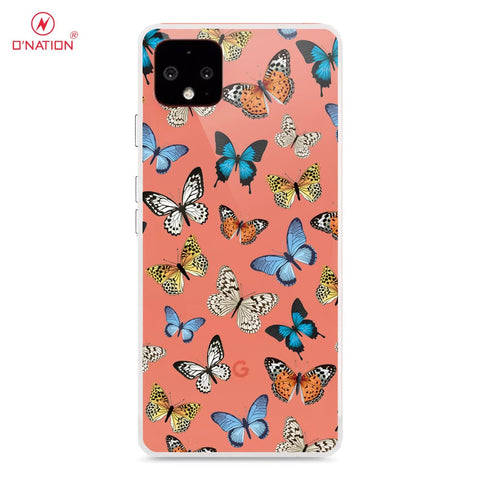 Google Pixel 4 Cover - O'Nation Butterfly Dreams Series - 9 Designs - Clear Phone Case - Soft Silicon Borders