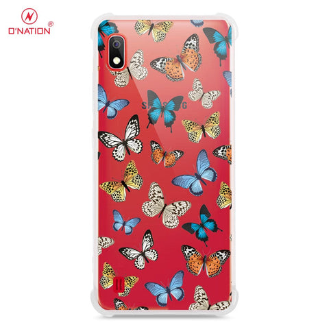 Samsung Galaxy A10 Cover - O'Nation Butterfly Dreams Series - 9 Designs - Clear Phone Case - Soft Silicon Borders