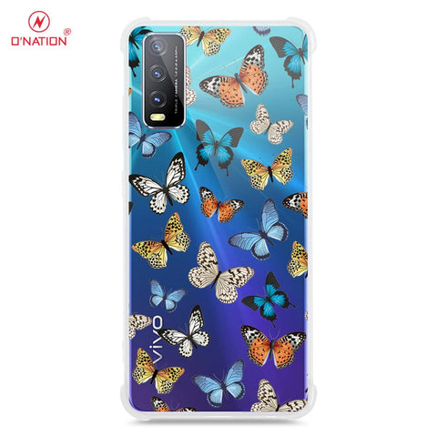 Vivo Y20T Cover - O'Nation Butterfly Dreams Series - 9 Designs - Clear Phone Case - Soft Silicon Borders