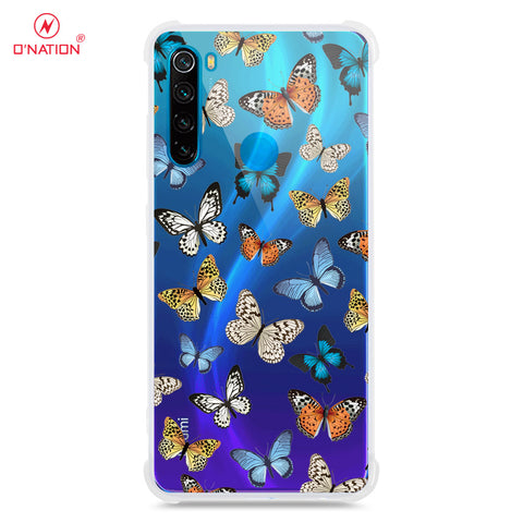 Xiaomi Redmi Note 8 Cover - O'Nation Butterfly Dreams Series - 9 Designs - Clear Phone Case - Soft Silicon Borders