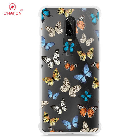 OnePlus 6T Cover - O'Nation Butterfly Dreams Series - 9 Designs - Clear Phone Case - Soft Silicon Borders