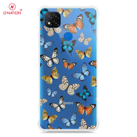 Xiaomi Redmi 9C Cover - O'Nation Butterfly Dreams Series - 9 Designs - Clear Phone Case - Soft Silicon Borders