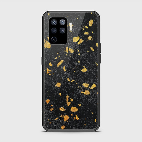 Oppo F19 Pro Cover - Black Marble Series - HQ Ultra Shine Premium Infinity Glass Soft Silicon Borders Case