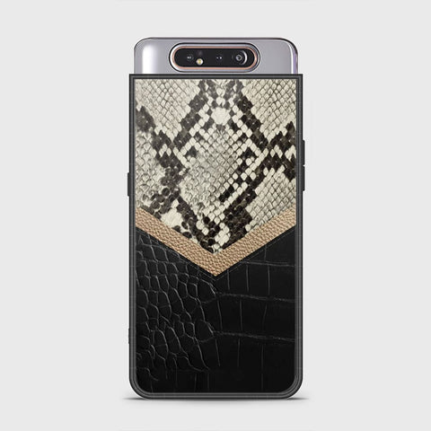 Samsung Galaxy A80 Cover - Printed Skins Series - HQ Ultra Shine Premium Infinity Glass Soft Silicon Borders Case