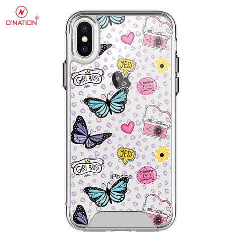 iPhone XS Max Cover -  O'Nation Butterfly Dreams Series - 9 Designs - Clear Phone Case - Soft Silicon Borders