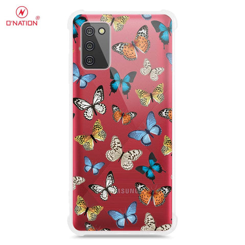 Samsung Galaxy A03s Cover - O'Nation Butterfly Dreams Series - 9 Designs - Clear Phone Case - Soft Silicon Borders