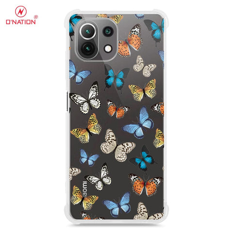 Xiaomi Mi 11 Cover - O'Nation Butterfly Dreams Series - 9 Designs - Clear Phone Case - Soft Silicon Borders