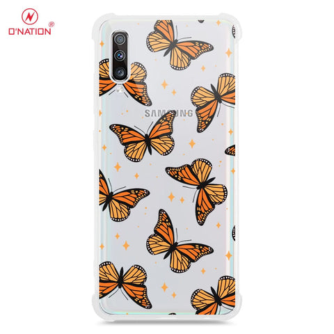 Samsung galaxy A70 Cover - O'Nation Butterfly Dreams Series - 9 Designs - Clear Phone Case - Soft Silicon Borders