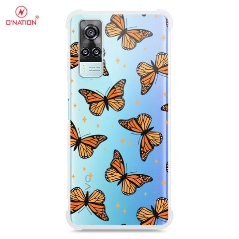 Vivo Y51a Cover - O'Nation Butterfly Dreams Series - 9 Designs - Clear Phone Case - Soft Silicon Borders