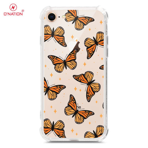 iPhone 8 / 7 Cover - O'Nation Butterfly Dreams Series - 9 Designs - Clear Phone Case - Soft Silicon Borders