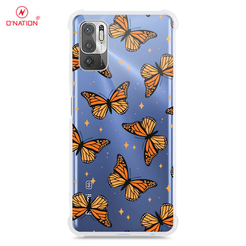 Xiaomi Redmi Note 10 5G Cover - O'Nation Butterfly Dreams Series - 9 Designs - Clear Phone Case - Soft Silicon Borders