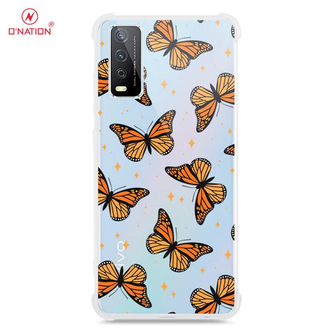 Vivo Y12a Cover - O'Nation Butterfly Dreams Series - 9 Designs - Clear Phone Case - Soft Silicon Borders