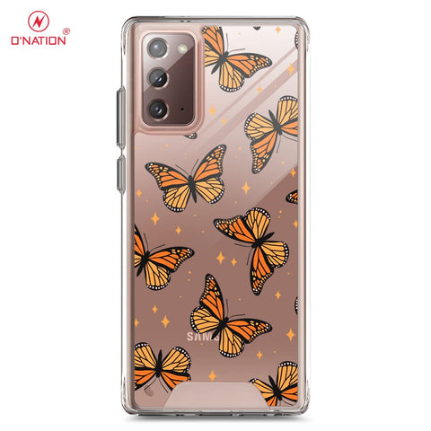 Samsung Galaxy Note 20 Cover - O'Nation Butterfly Dreams Series - 9 Designs - Clear Phone Case - Soft Silicon Bordersx