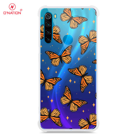 Xiaomi Redmi Note 8 Cover - O'Nation Butterfly Dreams Series - 9 Designs - Clear Phone Case - Soft Silicon Borders